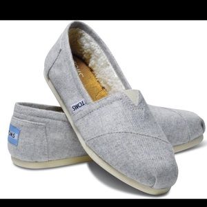 Light Grey Wool TOMS